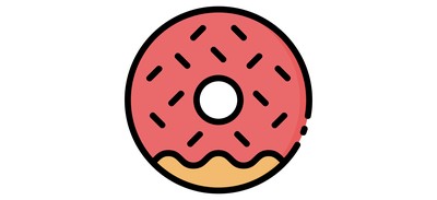 Image for Donut Doughnut Sprinkles Cricut SVG Design