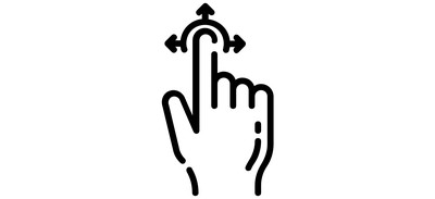 Image for Drag Hand Touch Gestures Cricut SVG Design