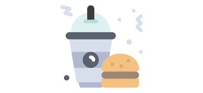 Image for Drink And Food Burger Hamburger Cricut SVG Design