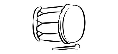 Image for Drum Hand Percussion Cricut SVG Design