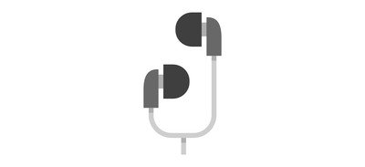 Image for Earphone Headset Headphones Cricut SVG Design