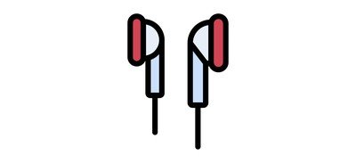 Image for Earphone Audio Music Cricut SVG Design