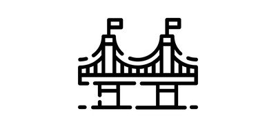 Image for East River Suspension Bridge High Water Cricut SVG Design