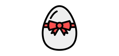 Image for Egg Ribbon Decorate Cricut SVG Design