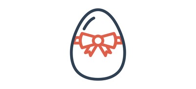 Image for Egg Ribbon Decorate Cricut SVG Design