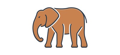 Image for Elephant Herbivorous Trunk Cricut SVG Design