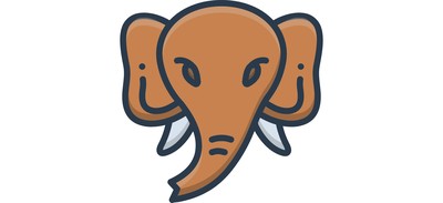 Image for Elephant Face Animal Cricut SVG Design