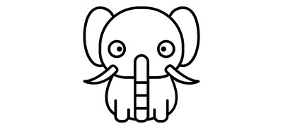 Image for Elephant Animal Holy Cricut SVG Design