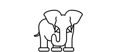 Image for Elephant Wild Animal Animal Cricut SVG Design