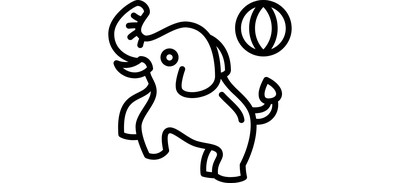 Image for Elephant Animal Performance Cricut SVG Design