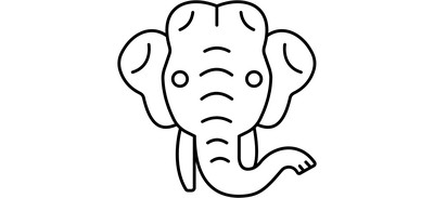 Image for Elephant Animal Zoo Cricut SVG Design