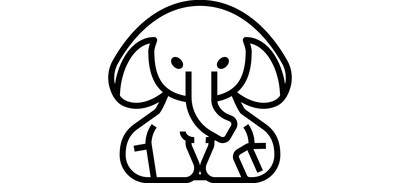 Image for Elephant Mammal Wildlife Cricut SVG Design