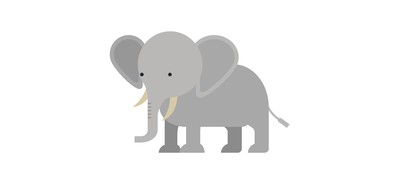 Image for Elephant Animal Wild Animal Cricut SVG Design