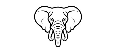 Image for Elephant Wildlife Animal Cricut SVG Design