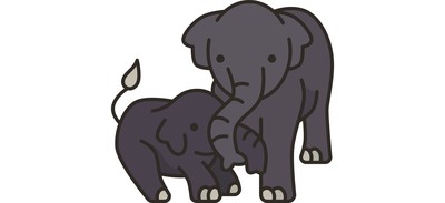 Image for Elephant Family Wildlife Cricut SVG Design