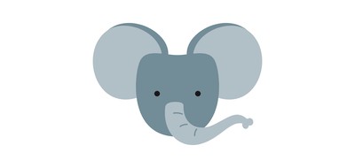 Image for Elephant Animal Face Animal Head Cricut SVG Design