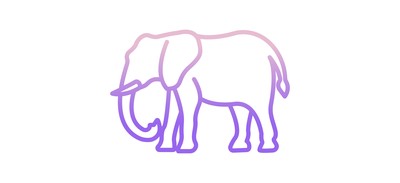 Image for Elephant Animal Wildlife Cricut SVG Design