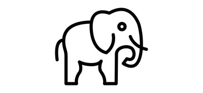 Image for Elephant Mammal Trunk Cricut SVG Design