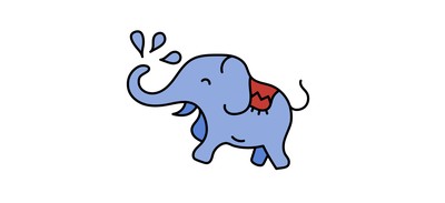 Image for Elephant Thai Cartoon Cricut SVG Design