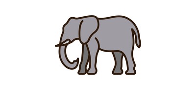 Image for Animal Elephant Animal Cricut SVG Design