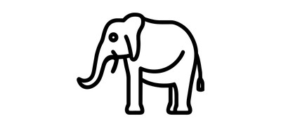 Image for Elephant Animal Zoo Cricut SVG Design