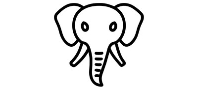 Image for Elephant Animal Zoo Cricut SVG Design