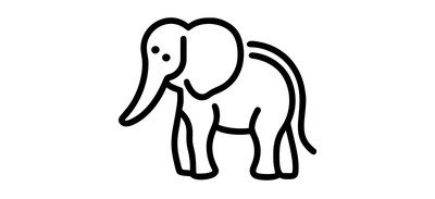 Image for Elephant Animal Zoo Cricut SVG Design