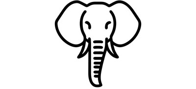 Image for Elephant Animal Zoo Cricut SVG Design