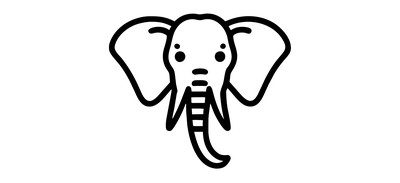 Image for Elephant Animal Zoo Cricut SVG Design