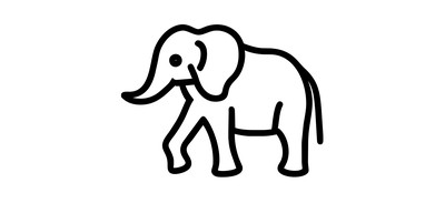 Image for Elephant Animal Zoo Cricut SVG Design