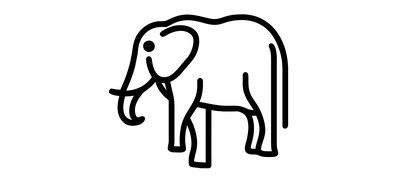 Image for Elephant Animal Zoo Cricut SVG Design