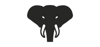 Image for Elephant Large Ears Trunk Cricut SVG Design