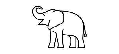 Image for Elephant Mammal Savannah Cricut SVG Design