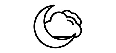 Image for Moon Cloud Cloud Weather Cricut SVG Design