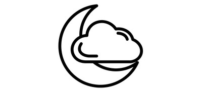 Image for Moon Cloud Night Weather Cricut SVG Design