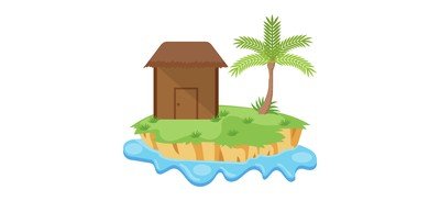 Image for Island Tropical Island Exotic Island Cricut SVG Design