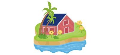 Image for Island Tropical Island Exotic Island Cricut SVG Design