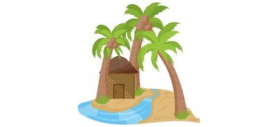 Image for Island Tropical Island Exotic Island Cricut SVG Design