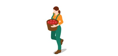 Image for Free Farm Woman Cricut SVG Design