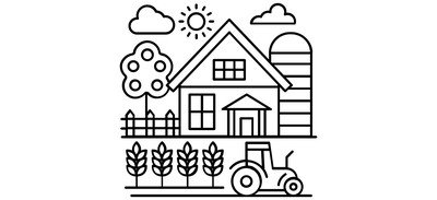 Image for Farmhouse Barn House Country House Cricut SVG Design