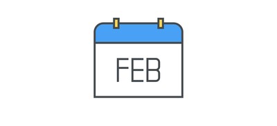 Image for February Calendar Date Cricut SVG Design