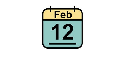 Image for February Calendar Date Cricut SVG Design