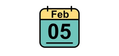 Image for February Calendar Date Cricut SVG Design