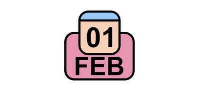 Image for February Calendar Date Cricut SVG Design