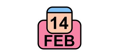 Image for February Calendar Date Cricut SVG Design