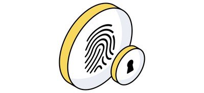 Image for Fingerprint Security Fingerprint Protection Fingerprint Lock Cricut SVG Design