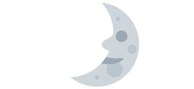 Image for Free First Quarter Moon Cricut SVG Design