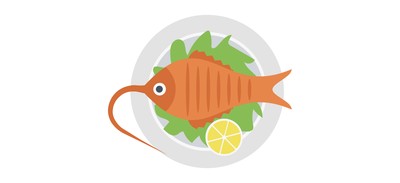 Image for Cooked Fish Food Cricut SVG Design