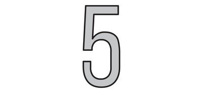 Image for Numbers 5 Days Cricut SVG Design