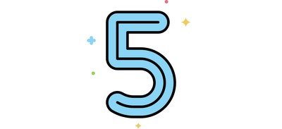 Image for Five Five Number 5 Cricut SVG Design